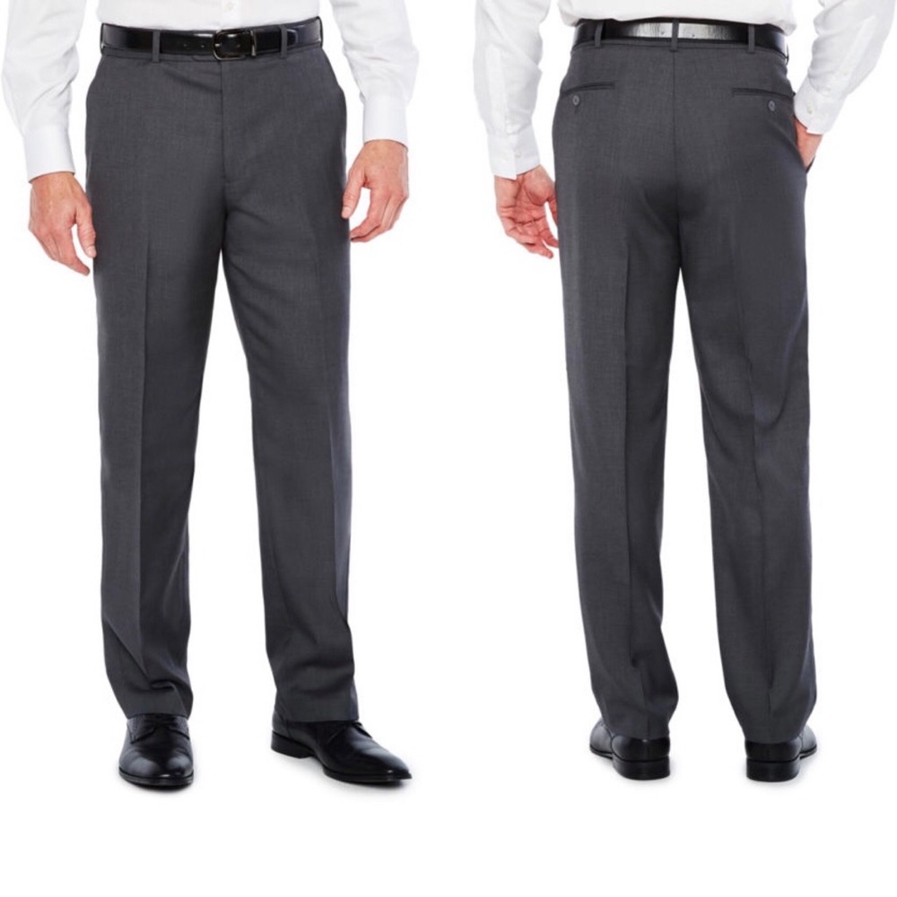 Stafford Mens Classic Fit Pant Charcoal Gray 32 x 32